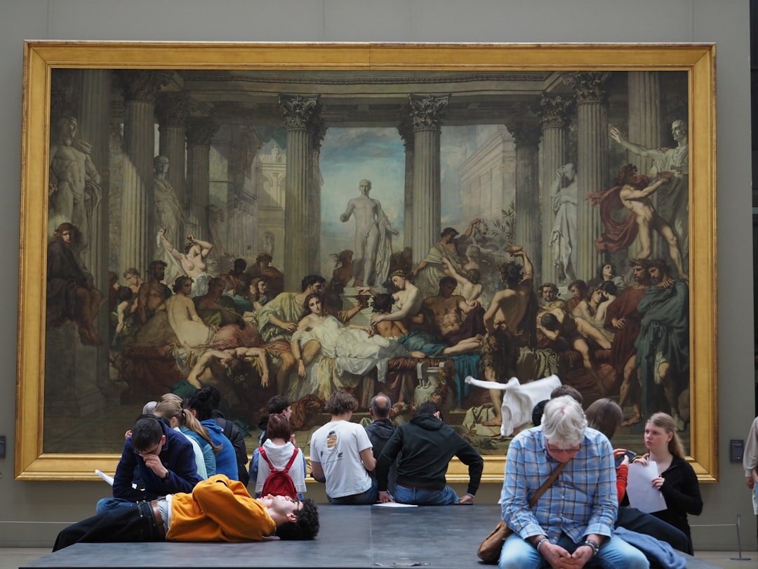 old painting in museum